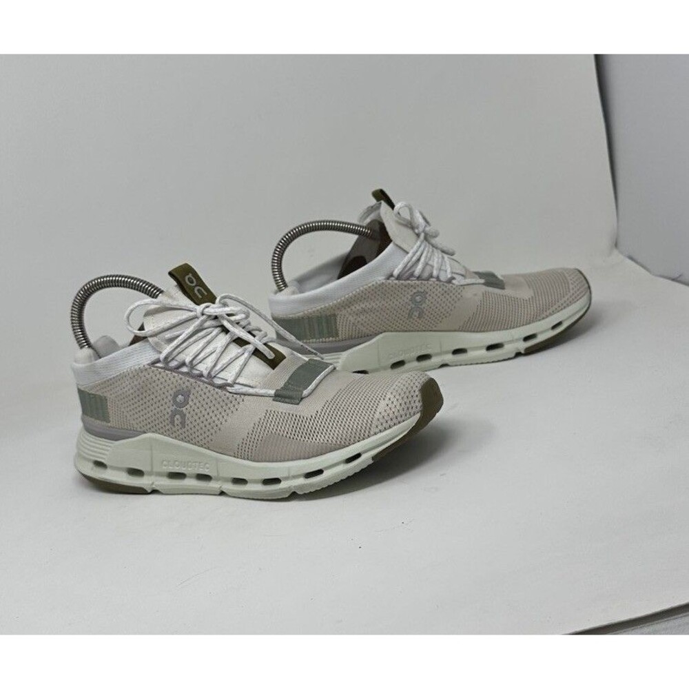 On Cloudnova White Sand Beige Cloudtec Athletic Sneakers 26.98488 Women’s US 8.5